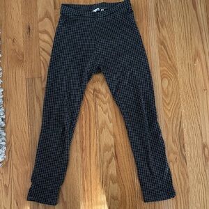 Zara Kids Black and Gray Houndstooth Leggings. Size 8